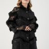 Wholesale Plus Size Lace Fur Jacket Manufacturers