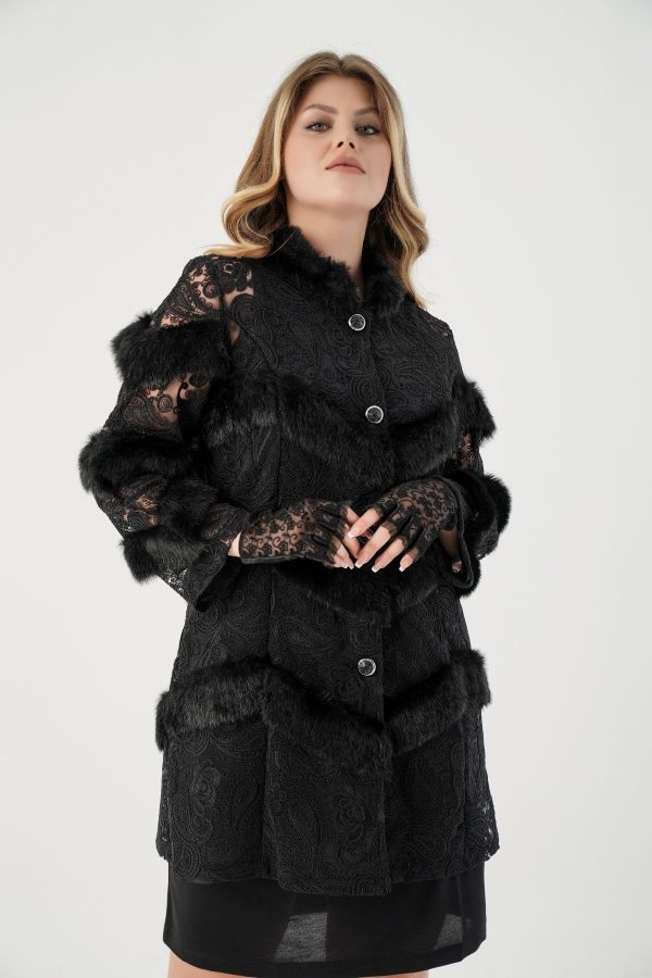 Wholesale Plus Size Lace Fur Jacket Manufacturers