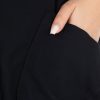 Wholesale Plus Size Black Jacket Pockets