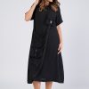 Wholesale Plus Size Maxi Black Cotton Dress
